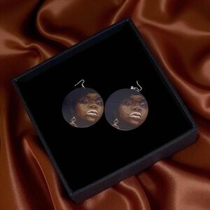 Black and Brown Artistic Earrings